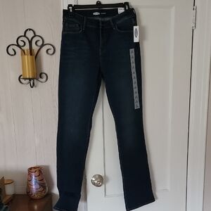 Old Navy Dark Blue Jeans Kicker Boot Cut